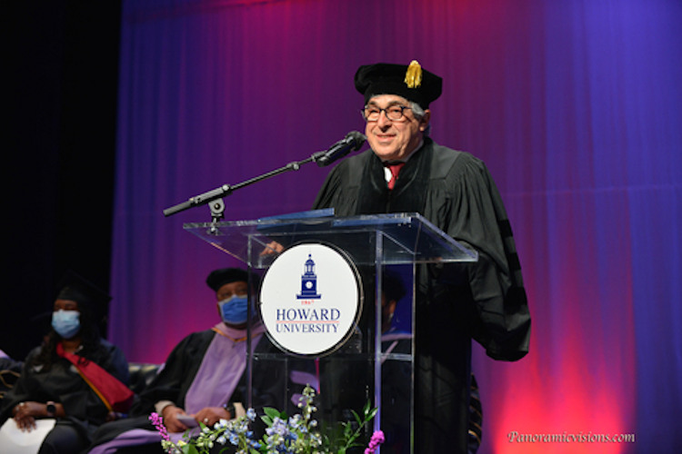 Stanley M. Bergman delivered the commencement address at Howard University College of Dentistry